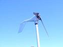 Air X wind generator after sustaining flying object in 50 knot winds