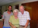 Jim, Sylvia, and Norman in their condo