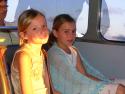 Carolyne & Chandler on the bus