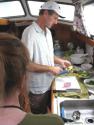 Doug demonstrating superior guacamole skills