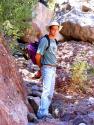 Jim hiking Steinbeck's Canyon