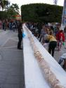 Three Kings Day: the celebration cake runs the circumference of the Town Square