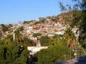 A view of homes on the hillside in Topolobampo